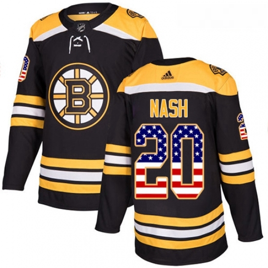 Youth Adidas Boston Bruins 20 Riley Nash Authentic Black USA Flag Fashion NHL Jersey Youth Adidas Boston Bruins 20 Riley Nash Authentic Black USA Flag Fashion NHL Jersey