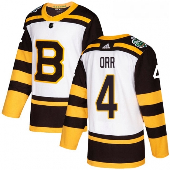 Youth Adidas Boston Bruins 4 Bobby Orr Authentic White 2019 Winter Classic NHL Jersey Youth Adidas Boston Bruins 4 Bobby Orr Authentic White 2019 Winter Classic NHL Jersey