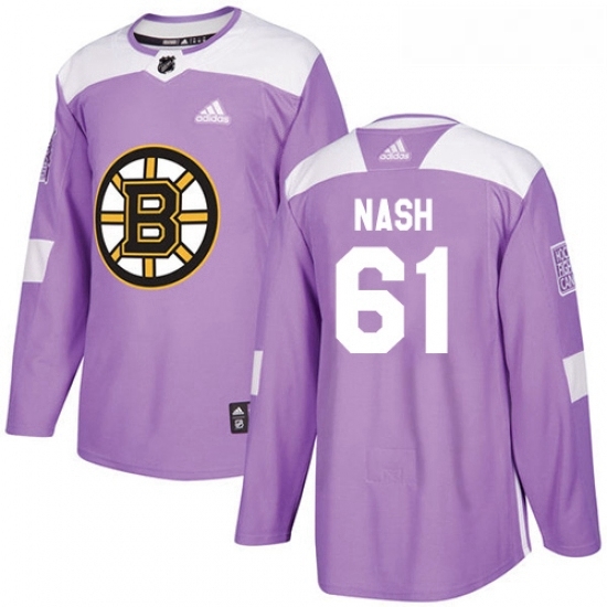 Youth Adidas Boston Bruins 61 Rick Nash Authentic Purple Fights Cancer Practice NHL Jersey Youth Adidas Boston Bruins 61 Rick Nash Authentic Purple Fights Cancer Practice NHL Jersey