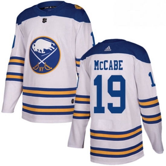 Mens Adidas Buffalo Sabres 19 Jake McCabe Authentic White 2018 Winter Classic NHL Jersey Mens Adidas Buffalo Sabres 19 Jake McCabe Authentic White 2018 Winter Classic NHL Jersey