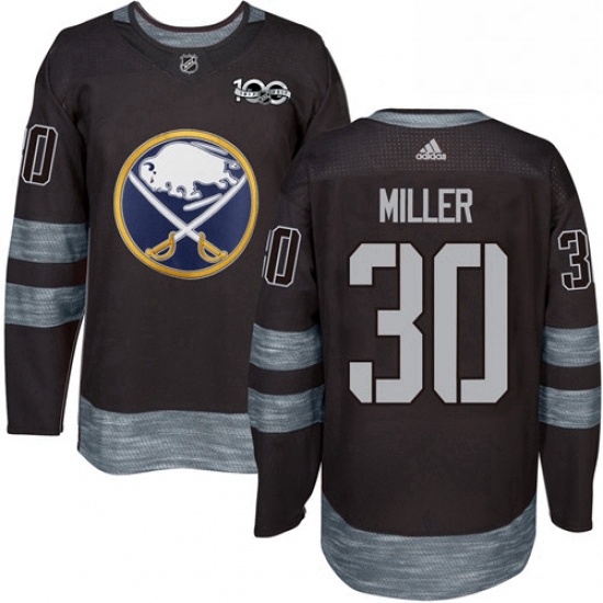 Mens Adidas Buffalo Sabres 30 Ryan Miller Authentic Black 1917 2017 100th Anniversary NHL Jersey Mens Adidas Buffalo Sabres 30 Ryan Miller Authentic Black 1917 2017 100th Anniversary NHL Jersey