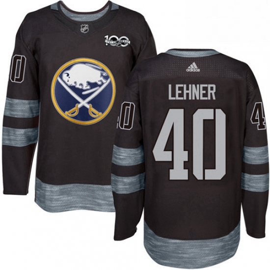 Mens Adidas Buffalo Sabres 40 Robin Lehner Premier Black 1917 2017 100th Anniversary NHL Jersey Mens Adidas Buffalo Sabres 40 Robin Lehner Premier Black 1917 2017 100th Anniversary NHL Jersey
