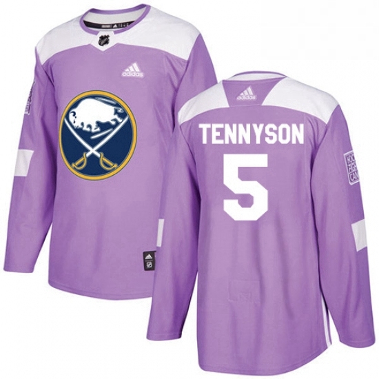 Mens Adidas Buffalo Sabres 5 Matt Tennyson Authentic Purple Fights Cancer Practice NHL Jersey Mens Adidas Buffalo Sabres 5 Matt Tennyson Authentic Purple Fights Cancer Practice NHL Jersey
