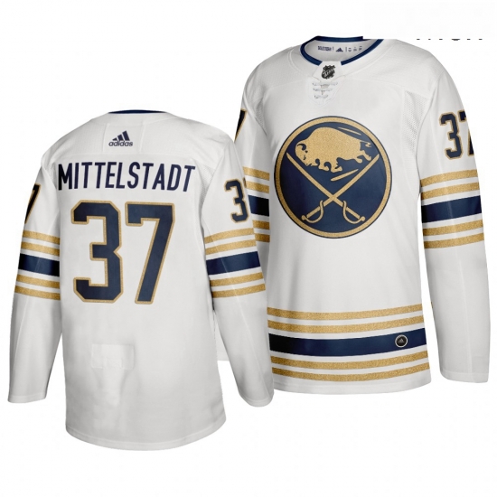 Sabres 37 Casey Mittelstadt White 50th Anniversary Adidas Jersey Sabres 37 Casey Mittelstadt White 50th Anniversary Adidas Jersey