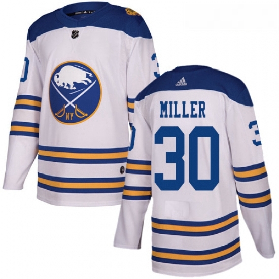 Youth Adidas Buffalo Sabres 30 Ryan Miller Authentic White 2018 Winter Classic NHL Jersey Youth Adidas Buffalo Sabres 30 Ryan Miller Authentic White 2018 Winter Classic NHL Jersey
