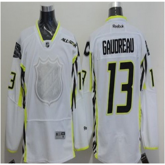 Calgary Flames #13 Johnny Gaudreau White 2015 All Star Stitched NHL Jersey Calgary Flames #13 Johnny Gaudreau White 2015 All Star Stitched NHL Jersey