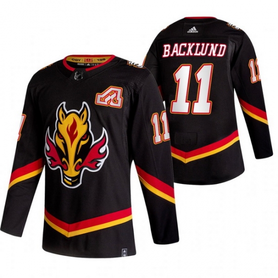 Men Calgary Flames 11 Mikael Backlund Black Adidas 2020 21 Reverse Retro Alternate NHL Jersey Men Calgary Flames 11 Mikael Backlund Black Adidas 2020 21 Reverse Retro Alternate NHL Jersey