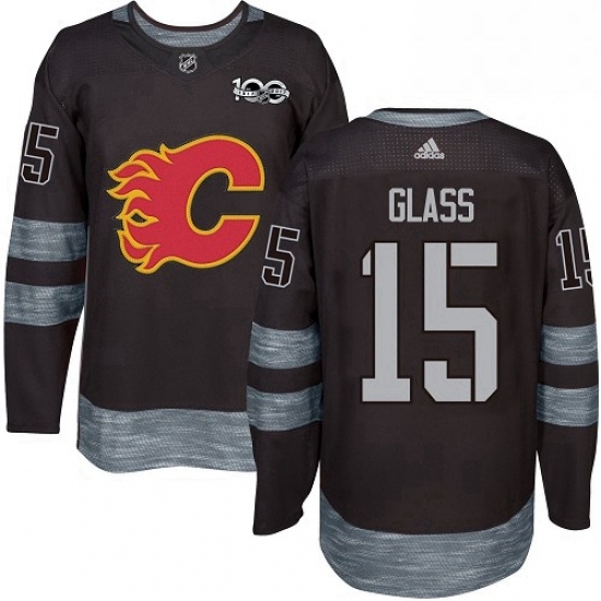 Mens Adidas Calgary Flames 15 Tanner Glass Authentic Black 1917 2017 100th Anniversary NHL Jersey Mens Adidas Calgary Flames 15 Tanner Glass Authentic Black 1917 2017 100th Anniversary NHL Jersey
