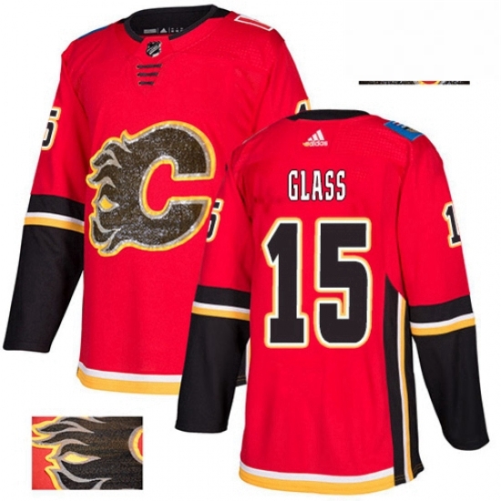 Mens Adidas Calgary Flames 15 Tanner Glass Authentic Red Fashion Gold NHL Jersey Mens Adidas Calgary Flames 15 Tanner Glass Authentic Red Fashion Gold NHL Jersey