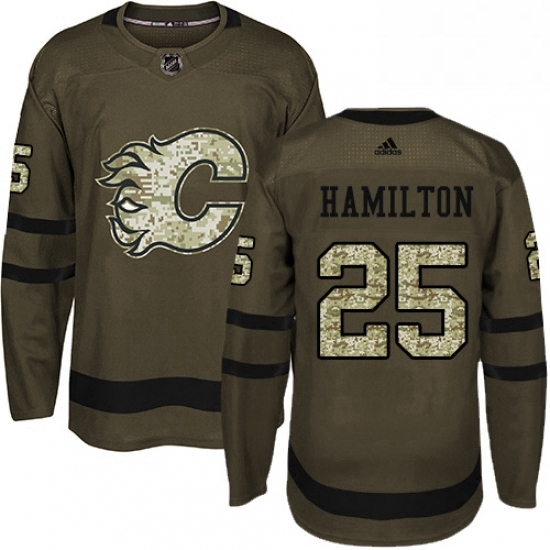 Mens Adidas Calgary Flames 25 Freddie Hamilton Authentic Green Salute to Service NHL Jersey Mens Adidas Calgary Flames 25 Freddie Hamilton Authentic Green Salute to Service NHL Jersey