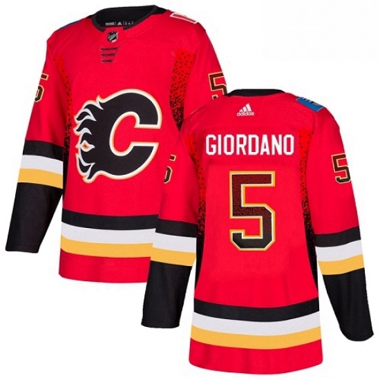 Mens Adidas Calgary Flames 5 Mark Giordano Authentic Red Drift Fashion NHL Jersey Mens Adidas Calgary Flames 5 Mark Giordano Authentic Red Drift Fashion NHL Jersey
