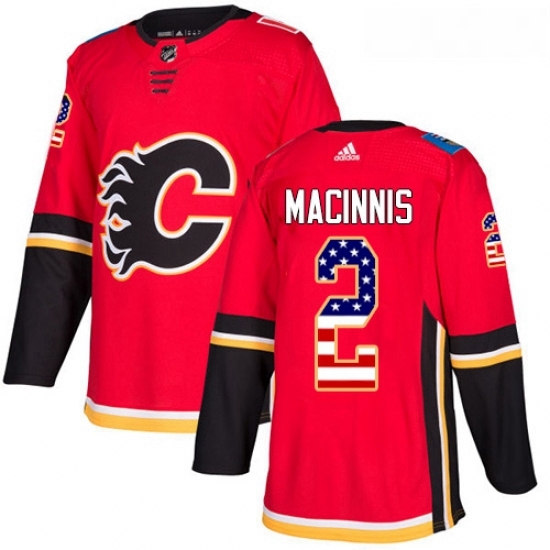 Youth Adidas Calgary Flames 2 Al MacInnis Authentic Red USA Flag Fashion NHL Jersey Youth Adidas Calgary Flames 2 Al MacInnis Authentic Red USA Flag Fashion NHL Jersey