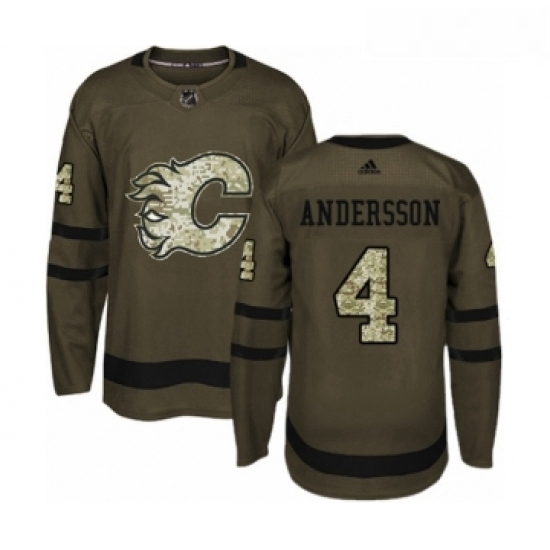 Youth Adidas Calgary Flames 4 Rasmus Andersson Authentic Green Salute to Service NHL Jersey Youth Adidas Calgary Flames 4 Rasmus Andersson Authentic Green Salute to Service NHL Jersey