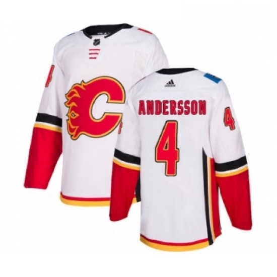 Youth Adidas Calgary Flames 4 Rasmus Andersson Authentic White Away NHL Jersey Youth Adidas Calgary Flames 4 Rasmus Andersson Authentic White Away NHL Jersey