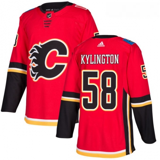 Youth Adidas Calgary Flames 58 Oliver Kylington Premier Red Home NHL Jersey Youth Adidas Calgary Flames 58 Oliver Kylington Premier Red Home NHL Jersey