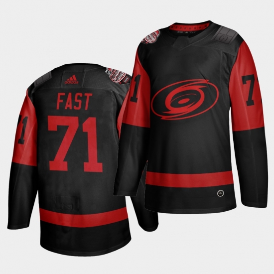 Carolina Hurricanes 71 Jesper Fast Black Men 2021 Stadium Series Outdoor Game Jersey Carolina Hurricanes 71 Jesper Fast Black Men 2021 Stadium Series Outdoor Game Jersey