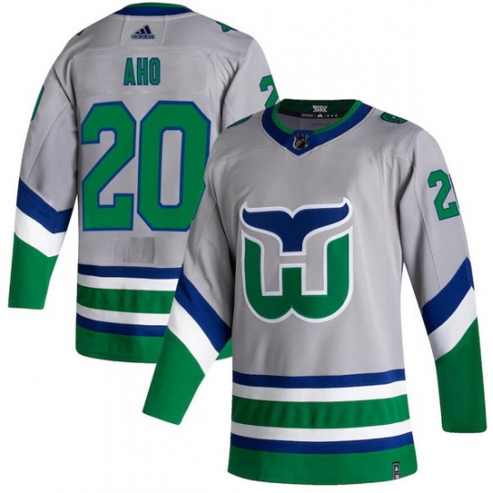 Men Carolina Hurricanes 20 Sebastian Aho Gray 2020 21 Reverse Retro Adidas Jersey Men Carolina Hurricanes 20 Sebastian Aho Gray 2020 21 Reverse Retro Adidas Jersey