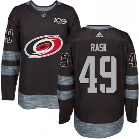 Mens Adidas Carolina Hurricanes 49 Victor Rask Authentic Black 1917 2017 100th Anniversary NHL Jersey Mens Adidas Carolina Hurricanes 49 Victor Rask Authentic Black 1917 2017 100th Anniversary NHL Jersey