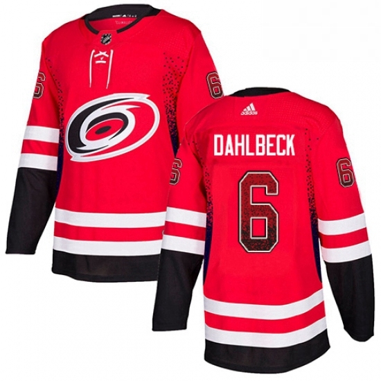 Mens Adidas Carolina Hurricanes 6 Klas Dahlbeck Authentic Red Drift Fashion NHL Jersey Mens Adidas Carolina Hurricanes 6 Klas Dahlbeck Authentic Red Drift Fashion NHL Jersey