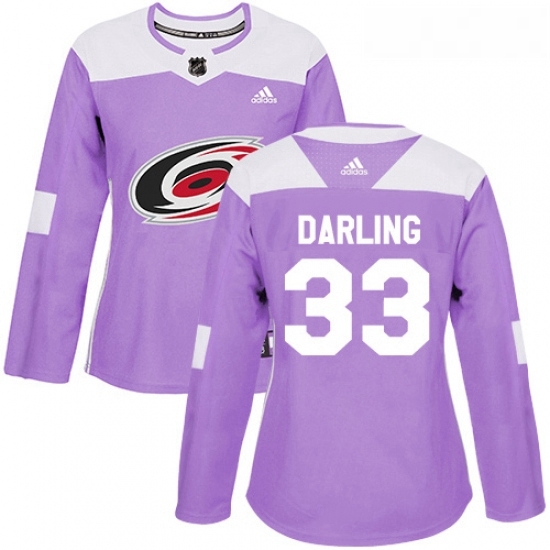 Womens Adidas Carolina Hurricanes 33 Scott Darling Authentic Purple Fights Cancer Practice NHL Jersey Womens Adidas Carolina Hurricanes 33 Scott Darling Authentic Purple Fights Cancer Practice NHL Jersey