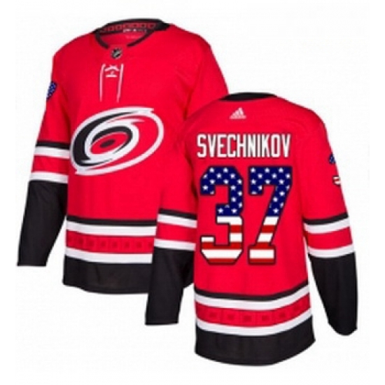 Youth Adidas Carolina Hurricanes 37 Andrei Svechnikov Authentic Red USA Flag Fashion NHL Jersey Youth Adidas Carolina Hurricanes 37 Andrei Svechnikov Authentic Red USA Flag Fashion NHL Jersey