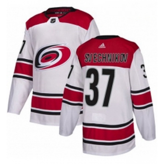 Youth Adidas Carolina Hurricanes 37 Andrei Svechnikov Authentic White Away NHL Jersey Youth Adidas Carolina Hurricanes 37 Andrei Svechnikov Authentic White Away NHL Jersey