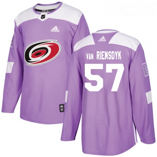 Youth Adidas Carolina Hurricanes 57 Trevor Van Riemsdyk Authentic Purple Fights Cancer Practice NHL Jersey Youth Adidas Carolina Hurricanes 57 Trevor Van Riemsdyk Authentic Purple Fights Cancer Practice NHL Jersey