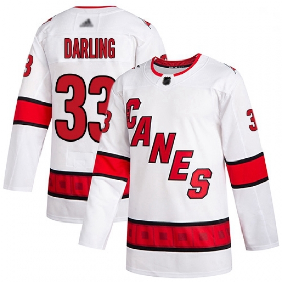 Youth Hurricanes 33 Scott Darling White Road Authentic Stitched Hockey Jersey Youth Hurricanes 33 Scott Darling White Road Authentic Stitched Hockey Jersey