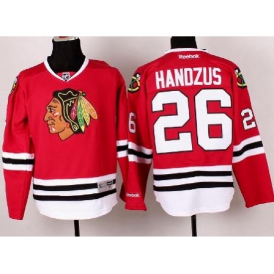 Chicago Blackhawks 26 Michal Handzus Red Hockey NHL Jerseys Chicago Blackhawks 26 Michal Handzus Red Hockey NHL Jerseys
