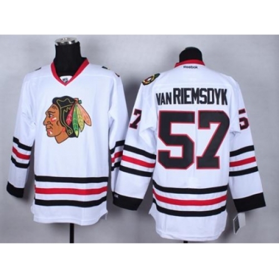Chicago Blackhawks #57 Trevor Van Riemsdyk Whte Stitched NHL Jersey Chicago Blackhawks #57 Trevor Van Riemsdyk Whte Stitched NHL Jersey