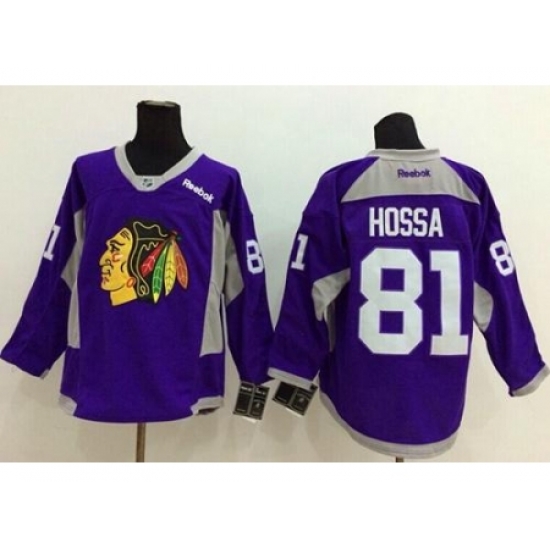 Chicago Blackhawks #81 Marian Hossa Purple Hockey Fights Cancer Stitched NHL Jersey Chicago Blackhawks #81 Marian Hossa Purple Hockey Fights Cancer Stitched NHL Jersey