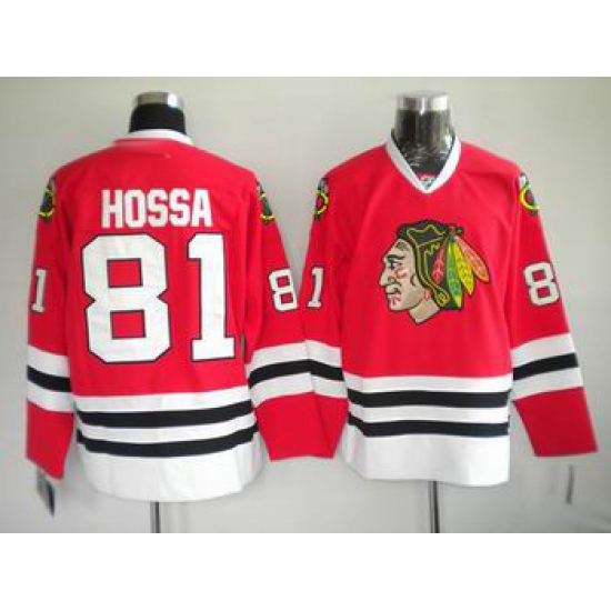 Chicago Blackhawks #81 Marian Hossa RED hockey Jersey Chicago Blackhawks #81 Marian Hossa RED hockey Jersey