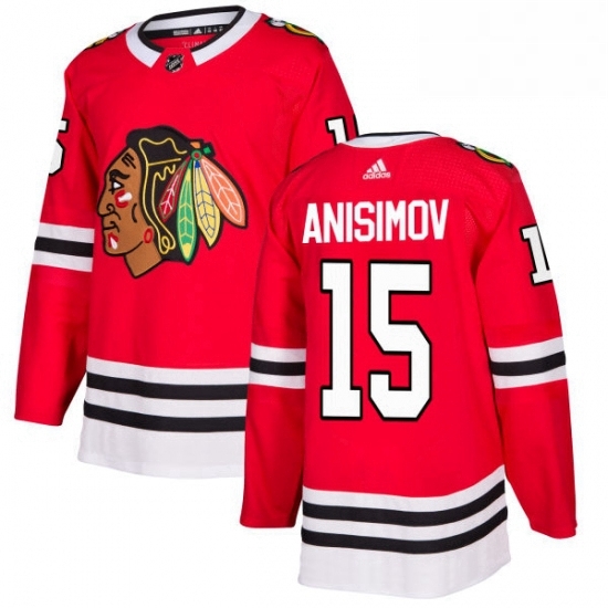 Mens Adidas Chicago Blackhawks 15 Artem Anisimov Authentic Red Home NHL Jersey Mens Adidas Chicago Blackhawks 15 Artem Anisimov Authentic Red Home NHL Jersey