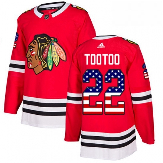 Mens Adidas Chicago Blackhawks 22 Jordin Tootoo Authentic Red USA Flag Fashion NHL Jersey Mens Adidas Chicago Blackhawks 22 Jordin Tootoo Authentic Red USA Flag Fashion NHL Jersey