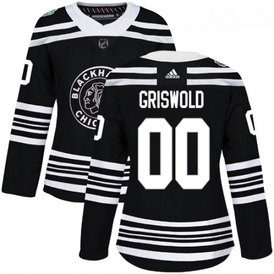 Womens Adidas Chicago Blackhawks 00 Clark Griswold Authentic Black 2019 Winter Classic NHL Jersey Womens Adidas Chicago Blackhawks 00 Clark Griswold Authentic Black 2019 Winter Classic NHL Jersey