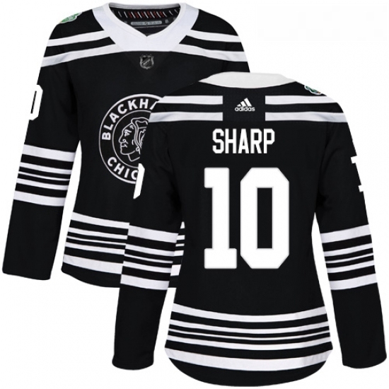 Womens Adidas Chicago Blackhawks 10 Patrick Sharp Authentic Black 2019 Winter Classic NHL Jersey Womens Adidas Chicago Blackhawks 10 Patrick Sharp Authentic Black 2019 Winter Classic NHL Jersey