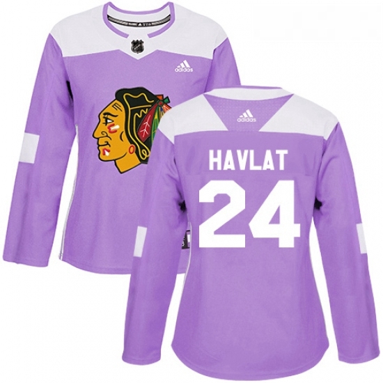 Womens Adidas Chicago Blackhawks 24 Martin Havlat Authentic Purple Fights Cancer Practice NHL Jersey Womens Adidas Chicago Blackhawks 24 Martin Havlat Authentic Purple Fights Cancer Practice NHL Jersey