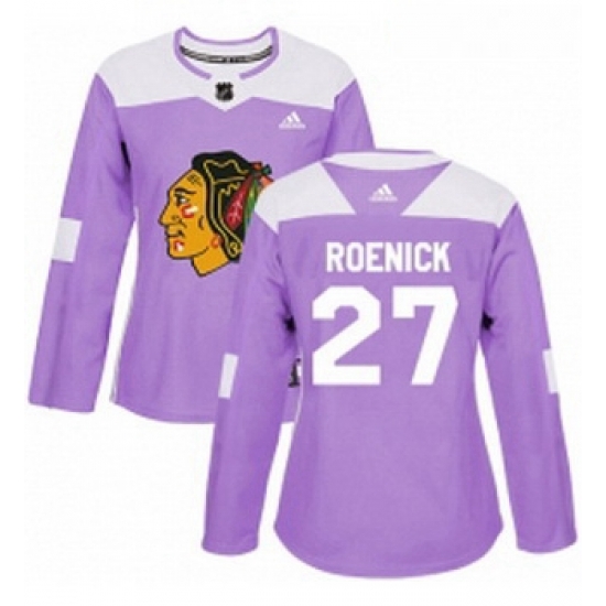 Womens Adidas Chicago Blackhawks 27 Jeremy Roenick Authentic Purple Fights Cancer Practice NHL Jersey Womens Adidas Chicago Blackhawks 27 Jeremy Roenick Authentic Purple Fights Cancer Practice NHL Jersey