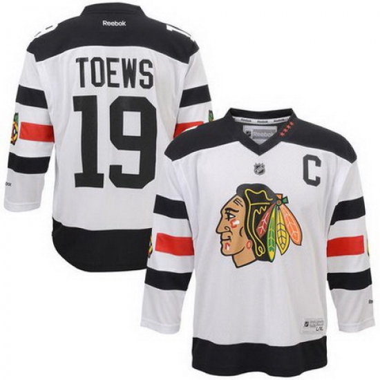 Blackhawks #19 Jonathan Toews White 2016 Stadium Series Stitched Youth NHL Jersey II Blackhawks #19 Jonathan Toews White 2016 Stadium Series Stitched Youth NHL Jersey II