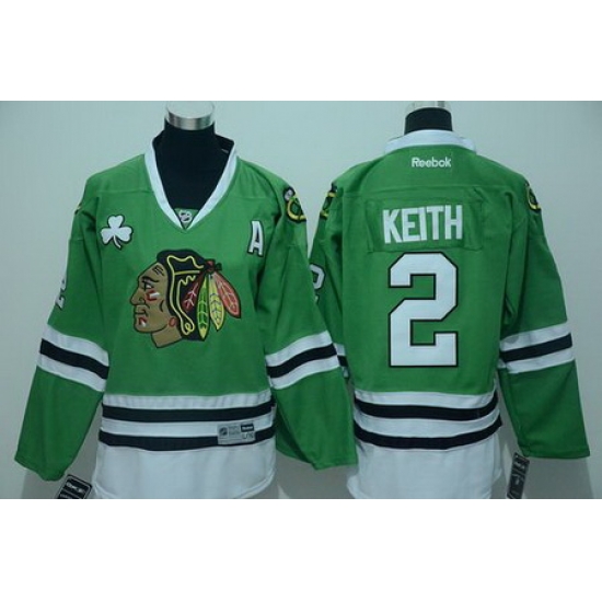 Blackhawks #2 Duncan Keith Green Stitched Youth NHL Jersey Blackhawks #2 Duncan Keith Green Stitched Youth NHL Jersey