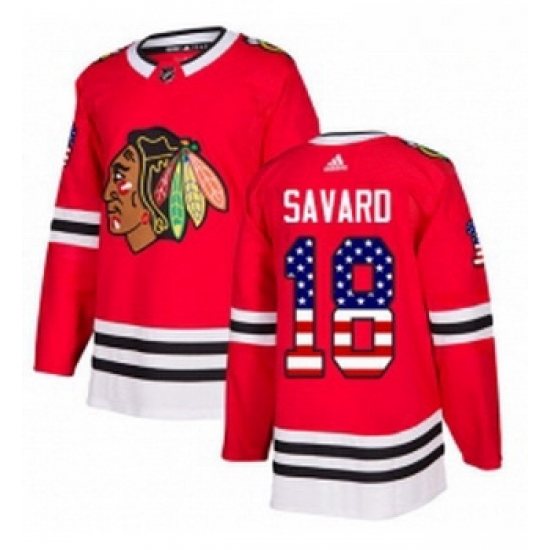 Youth Adidas Chicago Blackhawks 18 Denis Savard Authentic Red USA Flag Fashion NHL Jersey Youth Adidas Chicago Blackhawks 18 Denis Savard Authentic Red USA Flag Fashion NHL Jersey
