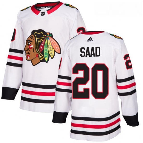 Youth Adidas Chicago Blackhawks 20 Brandon Saad Authentic White Away NHL Jersey Youth Adidas Chicago Blackhawks 20 Brandon Saad Authentic White Away NHL Jersey