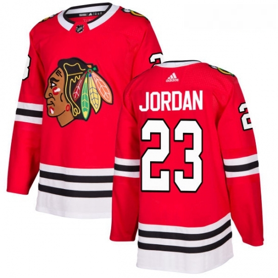 Youth Adidas Chicago Blackhawks 23 Michael Jordan Authentic Red Home NHL Jersey Youth Adidas Chicago Blackhawks 23 Michael Jordan Authentic Red Home NHL Jersey