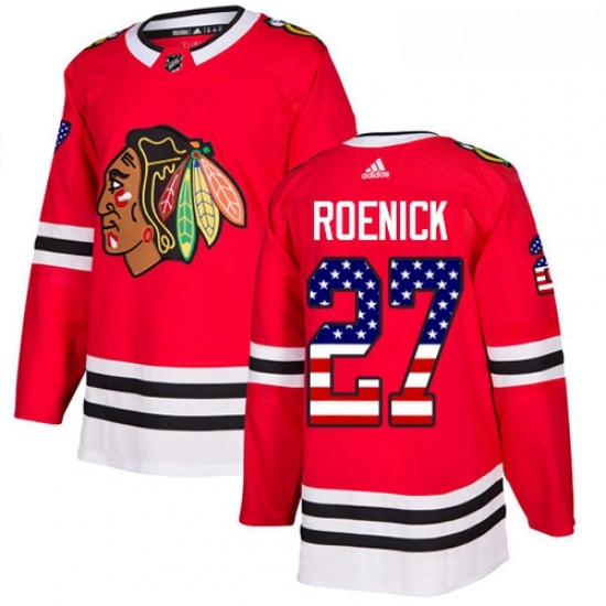Youth Adidas Chicago Blackhawks 27 Jeremy Roenick Authentic Red USA Flag Fashion NHL Jersey Youth Adidas Chicago Blackhawks 27 Jeremy Roenick Authentic Red USA Flag Fashion NHL Jersey