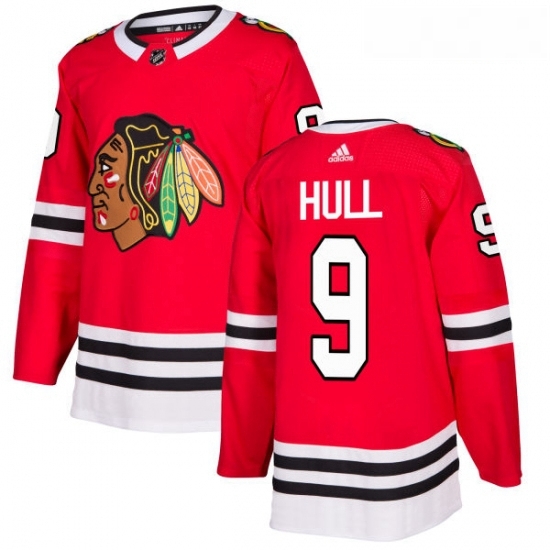 Youth Adidas Chicago Blackhawks 9 Bobby Hull Authentic Red Home NHL Jersey Youth Adidas Chicago Blackhawks 9 Bobby Hull Authentic Red Home NHL Jersey