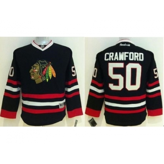 Youth Chicago Blackhawks #50 Corey Crawford Black Stitched NHL Jersey Youth Chicago Blackhawks #50 Corey Crawford Black Stitched NHL Jersey