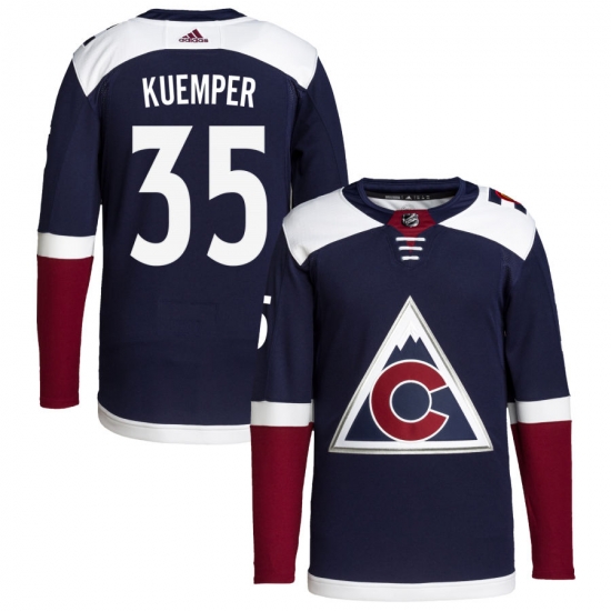 Adidas Colorado Avalanche 35 Darcy Kuemper Navy Alternate Authentic Stitched NHL Jersey Adidas Colorado Avalanche 35 Darcy Kuemper Navy Alternate Authentic Stitched NHL Jersey