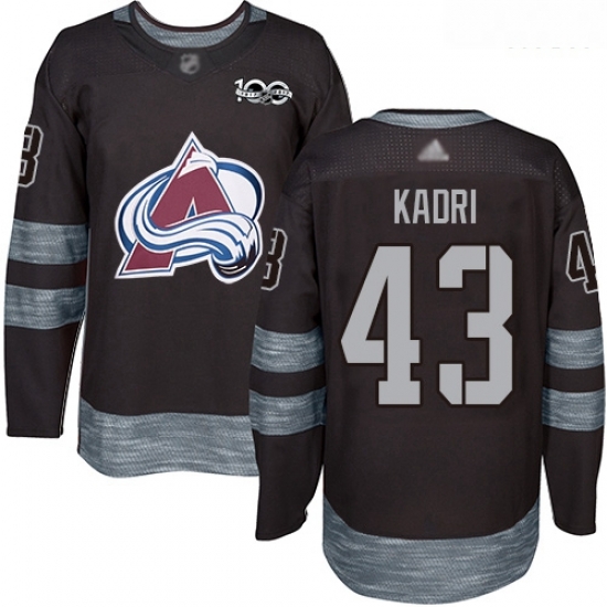 Avalanche #43 Nazem Kadri Black 1917 2017 100th Anniversary Stitched Hockey Jersey Avalanche #43 Nazem Kadri Black 1917 2017 100th Anniversary Stitched Hockey Jersey
