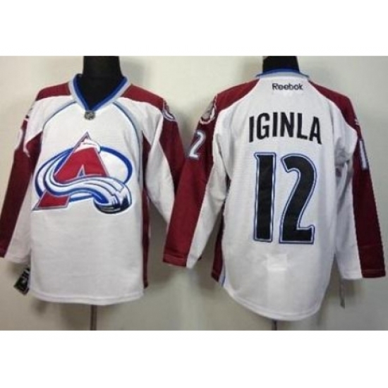 Colorado Avalanche 12 Jarome Iginla White NHL Jerseys Colorado Avalanche 12 Jarome Iginla White NHL Jerseys