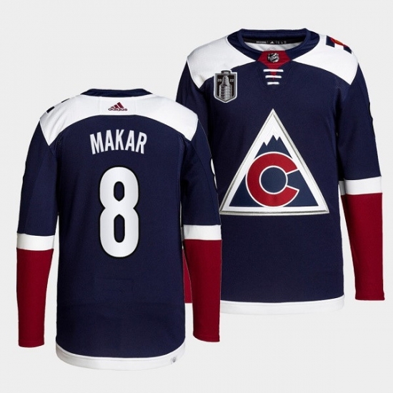 Men Colorado Avalanche 8 Cale Makar Navy 2022 Stanley Cup Final Patch Stitched Jersey Men Colorado Avalanche 8 Cale Makar Navy 2022 Stanley Cup Final Patch Stitched Jersey